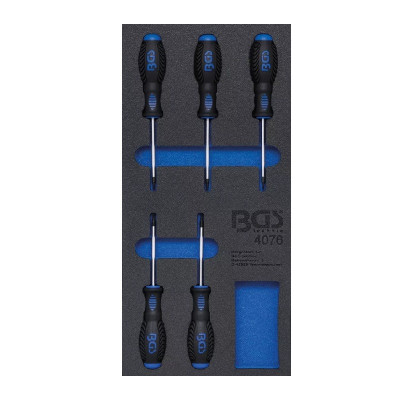 Tacka na narzędzia 1/3: Śrubokręt T-Star (do Torx) 5 szt.