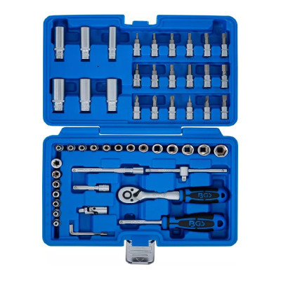 Zestaw kluczy nasadowych napęd 6,3 mm (1/4") 53 sztuki