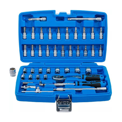 Zestaw kluczy nasadowych napęd 6,3 mm (1/4")  46 elementów