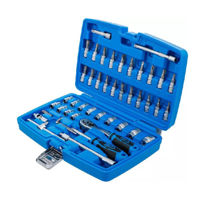 Zestaw kluczy nasadowych napęd 6,3 mm (1/4")  46 elementów