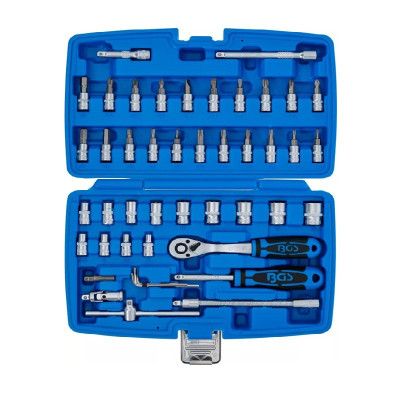 Zestaw kluczy nasadowych napęd 6,3 mm (1/4")  46 elementów
