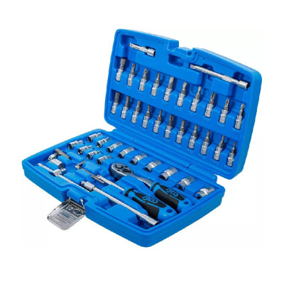 Zestaw kluczy nasadowych napęd 6,3 mm (1/4")  46 elementów