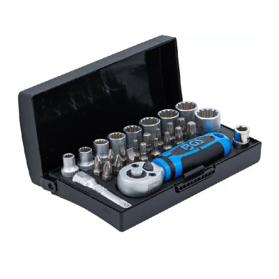 Zestaw kluczy nasadowych  napęd 6,3 mm (1/4")  28 elementów