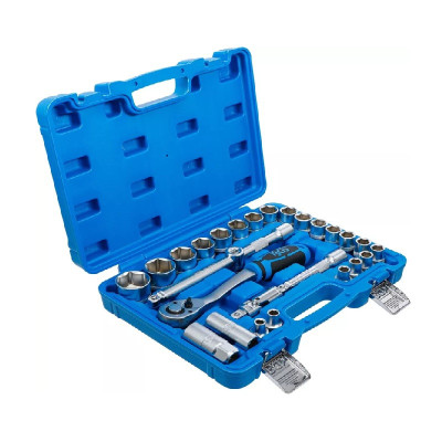 Zestaw kluczy nasadowych Napęd 12,5 mm (1/2")  Rozmiar klucza 8 - 32 mm 27 elementów