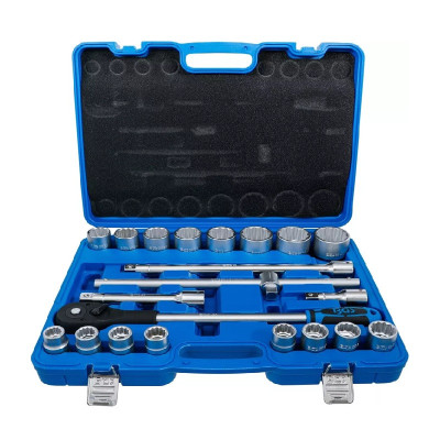 Zestaw kluczy nasadowych 12-kątnych napęd 20 mm (3/4") 21 elementów