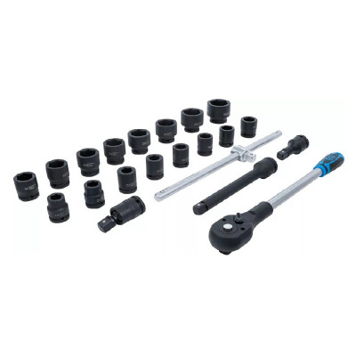 Zestaw kluczy nasadowych o dużej wytrzymałości  20 mm (3/4") 21 elementów