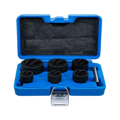 Zestaw nasadek o profilu spiralnym 1/2" + 3/4'' zakres 22 - 41 mm