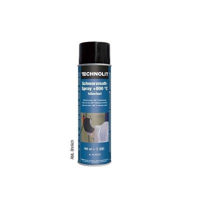 Lakier czarny w sprayu żaroodporny