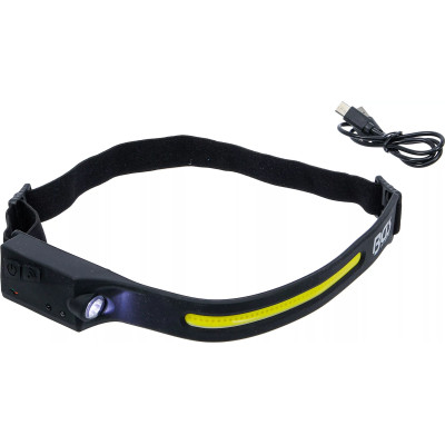 Lampa czołowa COB LED z czujnikiem ruchu
