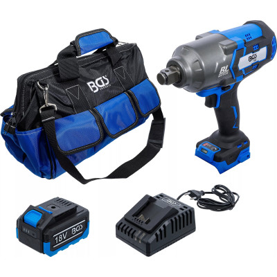Zestaw klucza udarowego 1200 Nm 18 V z akumulatorem i szybką ładowarką