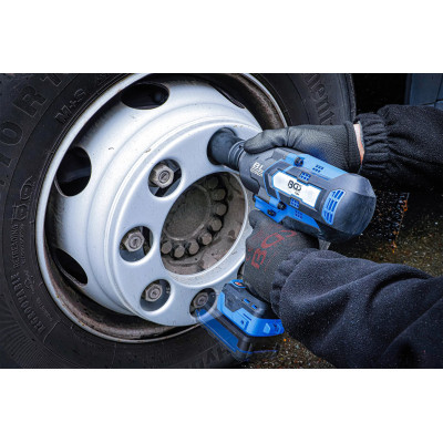 Zestaw klucza udarowego 1200 Nm 18 V z akumulatorem i szybką ładowarką